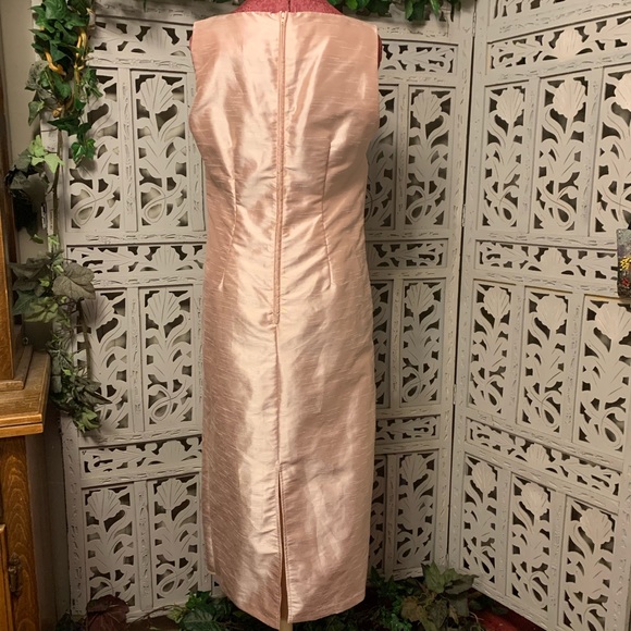 PLUS PRETTY PEARLY PINK DRESS & JACKET FORMAL SET - Picture 9 of 13